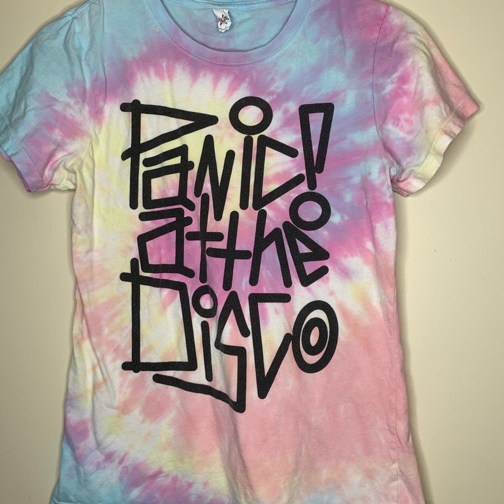 Panic at the Disco tie dye concert band tee sz M